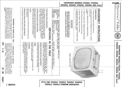 17S306 ; Hotpoint Inc.; (ID = 2545562) Television