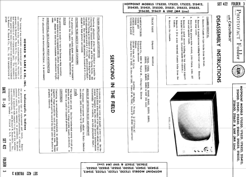 17S320 ; Hotpoint Inc.; (ID = 915982) Television