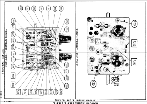 21S561 Ch= U3 Line; Hotpoint Inc.; (ID = 877970) Television