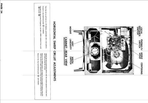 21S561 Ch= U3 Line; Hotpoint Inc.; (ID = 877987) Television