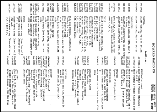 472AC ; Howard Radio Company (ID = 386682) Radio