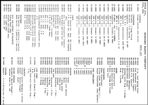 481C ; Howard Radio Company (ID = 339429) Radio