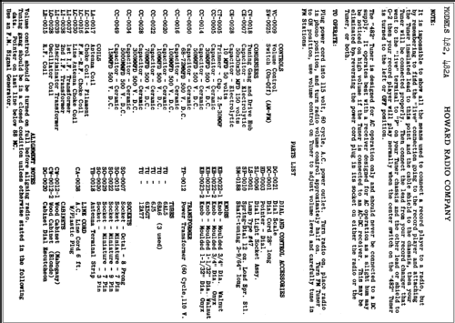 482A ; Howard Radio Company (ID = 289204) Radio