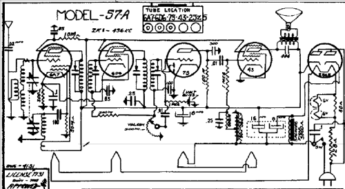 57-A ; Howard Radio Company (ID = 442741) Radio