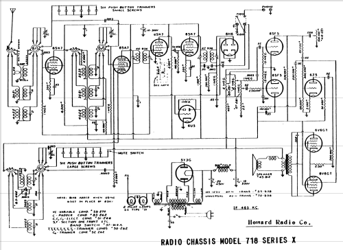 718-APC Ch= Series X; Howard Radio Company (ID = 62709) Radio