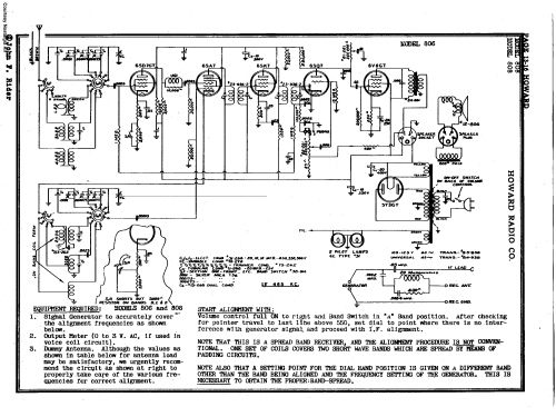 806 ; Howard Radio Company (ID = 2507932) Radio