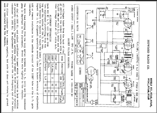 901AE ; Howard Radio Company (ID = 465675) Radio