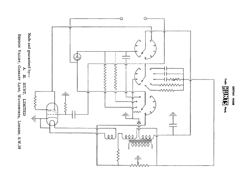 Capacitance and Resistor Analys C.R.B.; Hunts, A.H. Hunt Ltd (ID = 420985) Ausrüstung