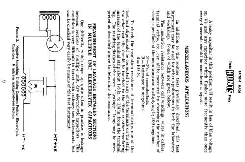 Capacitance and Resistor Analys C.R.B.; Hunts, A.H. Hunt Ltd (ID = 420994) Equipment