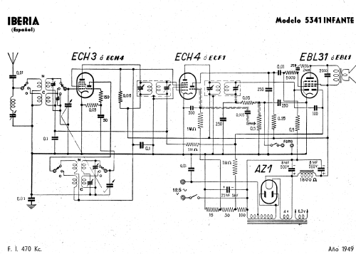 Infante 5341 Serie V; Iberia Radio SA; (ID = 1717304) Radio