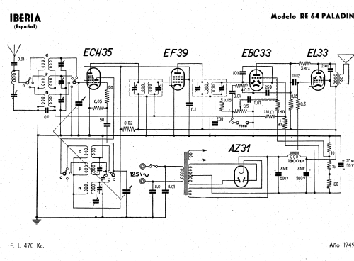 Paladín R/E 64 Serie X; Iberia Radio SA; (ID = 1792338) Radio