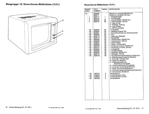 Monochrome Monitor 5151; IBM; Armonk, N.Y. (ID = 2944867) Computer & SPmodules