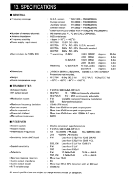 144 MHz All Mode Transceiver IC-275H; Icom, Inoue (ID = 2833635) Amat TRX