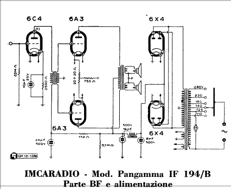 Pangamma AM/FM IF194 Ch= IF194A, IF194B; Imca Radio; (ID = 964292) Radio