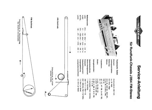 Rundfunk-Chassis J864 FM-Stereo; Imperial Rundfunk (ID = 1904671) Radio