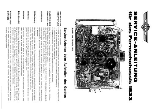 S/W Fernsehempfänger Chassis Ch= 1823; Imperial Rundfunk (ID = 1929626) Television