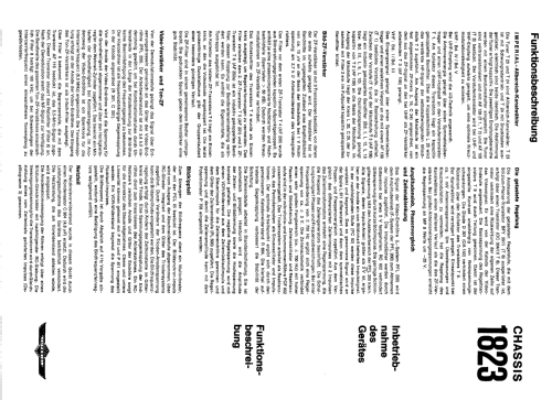 S/W Fernsehempfänger Chassis Ch= 1823; Imperial Rundfunk (ID = 1929627) Television