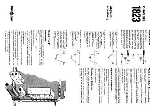 S/W Fernsehempfänger Chassis Ch= 1823; Imperial Rundfunk (ID = 1929628) Television