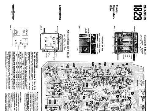 S/W Fernsehempfänger Chassis Ch= 1823; Imperial Rundfunk (ID = 1929630) Television