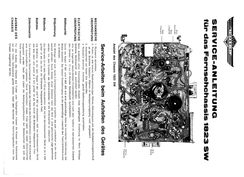 S/W Fernsehempfänger Chassis Ch= 1823SW; Imperial Rundfunk (ID = 1929658) Television
