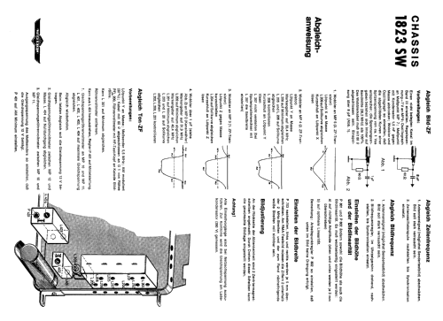 S/W Fernsehempfänger Chassis Ch= 1823SW; Imperial Rundfunk (ID = 1929660) Television