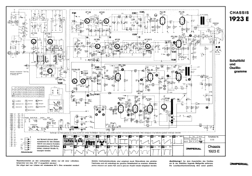 S/W Fernsehempfänger Chassis Ch= 1923E; Imperial Rundfunk (ID = 1941747) Television