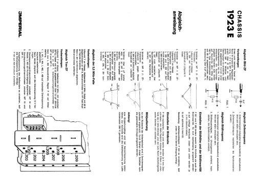 S/W Fernsehempfänger Chassis Ch= 1923E; Imperial Rundfunk (ID = 1941750) Television