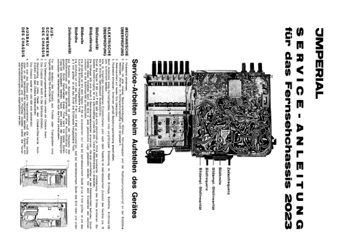 S/W Fernsehempfänger Chassis 2023; Imperial Rundfunk (ID = 1945903) Television