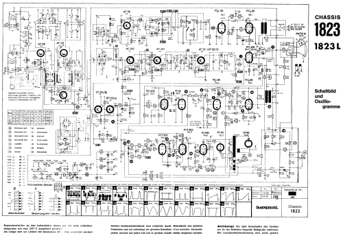 S/W Fernsehempfänger Chassis Ch= 1823; Imperial Rundfunk (ID = 2505728) Television