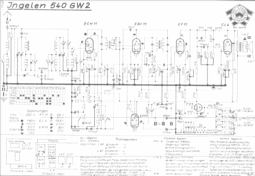 540GW2 ohne Autotrafo; Ingelen, (ID = 984229) Radio