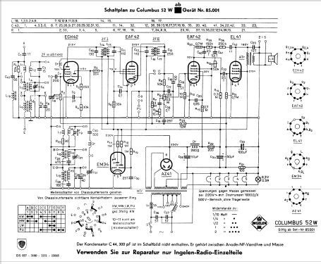 Columbus 52W; Ingelen, (ID = 504911) Radio