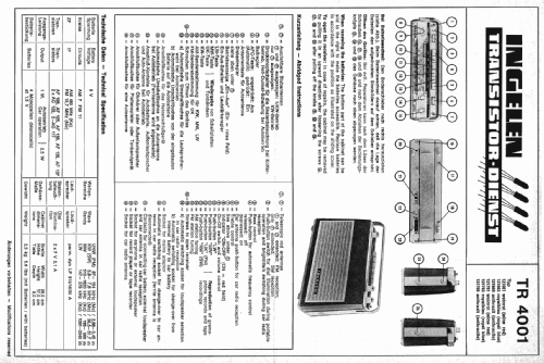 TR-4001; Ingelen, (ID = 2012060) Radio