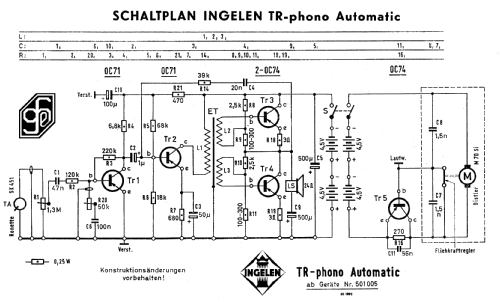 TR phono Automatic ; Ingelen, (ID = 645936) R-Player