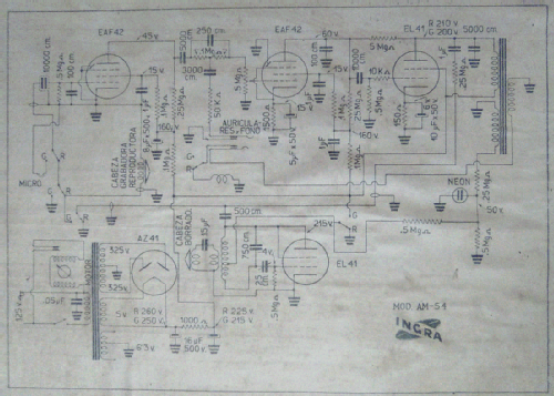 Magnetófono AM-54; Ingra; Barcelona (ID = 2371977) Reg-Riprod