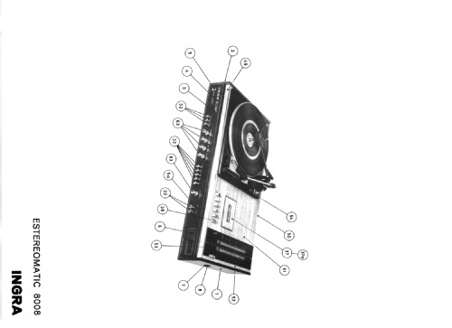 Stereomatic 8008; Ingra; Barcelona (ID = 1017621) Radio