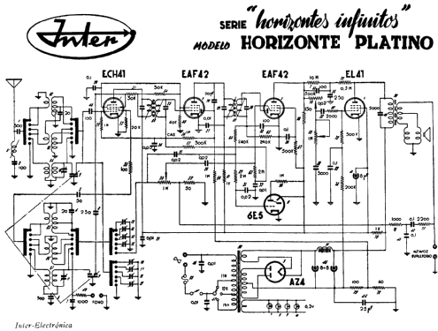 Horizonte Platino 716-B; Inter Electrónica, S (ID = 199913) Radio