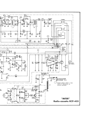 Radio Cassette Portátil RCP-435; Inter Electrónica, S (ID = 2813061) Radio