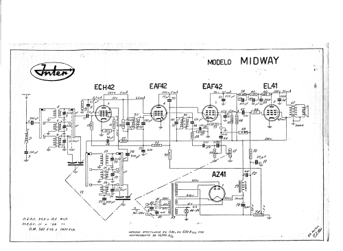 Midway 554-F; Inter Electrónica, S (ID = 2061440) Radio