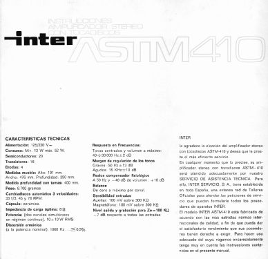 Stereo 20 ASTM 410; Inter Electrónica, S (ID = 3085085) R-Player