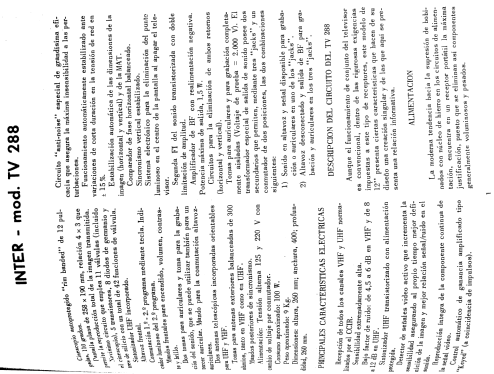 TV-288; Inter Electrónica, S (ID = 2522558) Televisión