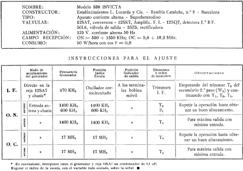 Saratoga 338; Invicta Radio, (ID = 210283) Radio