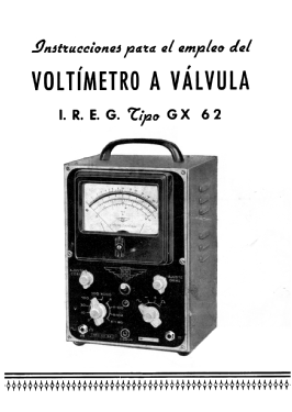 Voltimetro Electronico GX-62; IREG; Instrumentos (ID = 2762816) Equipment