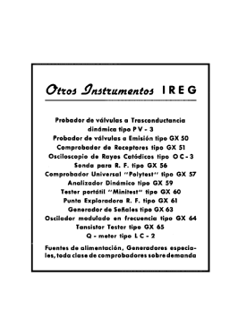 Voltimetro Electronico GX-62; IREG; Instrumentos (ID = 2762823) Equipment