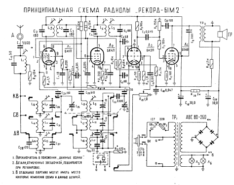 Rekord - Рекорд 61M2 - 61М2; Irkutsk Radio Works (ID = 1693538) Radio