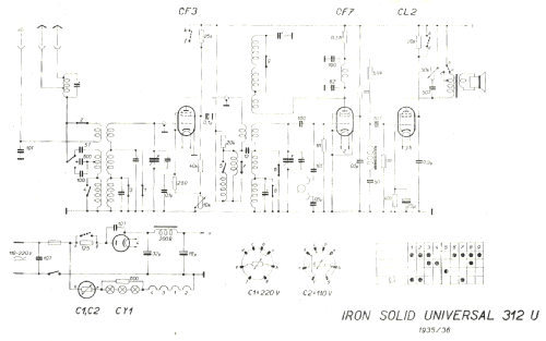 Iron Solid Universal 312U; Iron-Radio, Ing. (ID = 11711) Radio