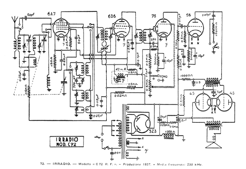 C72 RF; Irradio; Milano (ID = 37246) Radio
