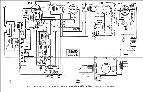 D57; Irradio; Milano (ID = 37280) Radio