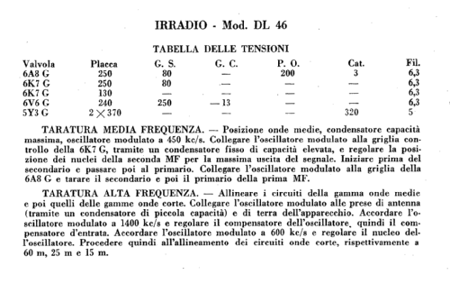 DL46; Irradio; Milano (ID = 228567) Radio