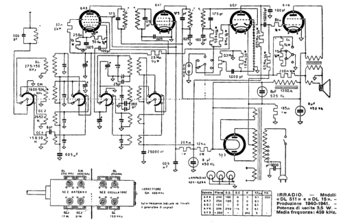 DL511 ; Irradio; Milano (ID = 228563) Radio