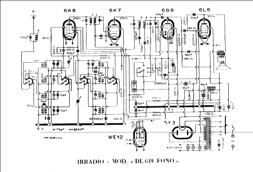 DL619 Fono; Irradio; Milano (ID = 228571) Radio